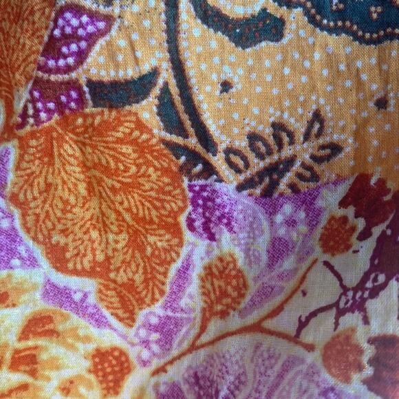 Terra & Sky multi color floral  Ruffle sleeve top - Picture 3 of 9